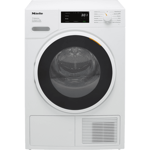 Miele TSF763WP Wifi Connected 8Kg Heat Pump Tumble Dryer - White - A+++ Rated